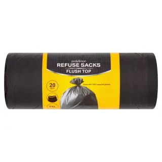 75L Bin Liners, 20 Pack